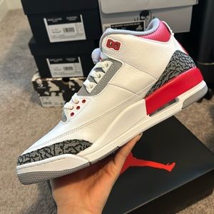 AIR JORDAN 3 RETRO WHITE/FIRE RED BLACK
